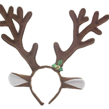 CHStoy Christmas Deer Ears Santa Gift Christmas Party Decoration Xmas Kids Gift Cosplay Reindeer Christmas Headband